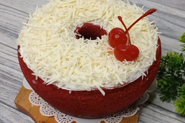 Resep Bolu Red Velvet Kukus Praktis Cuma Butuh 2 Telur