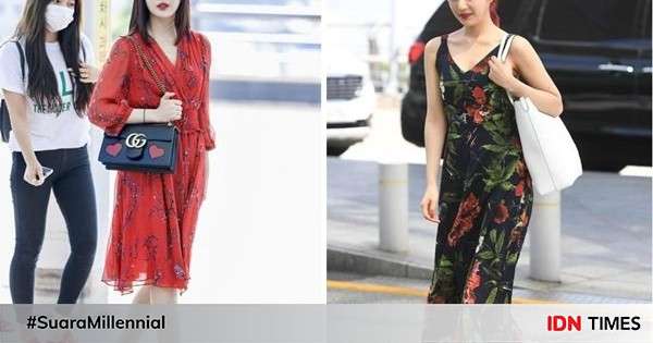 13 Inspirasi Dress Bermotif Ala Joy Red Velvet Manis