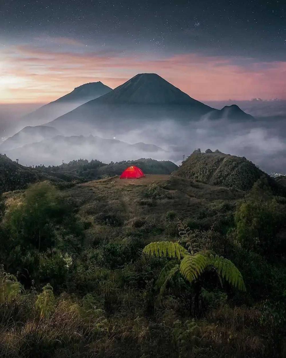 Potret Gunung Prau Di Wonosobo