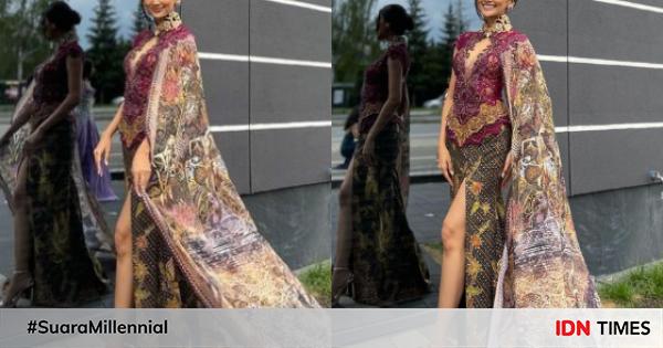 Potret Adinda Kenakan Kebaya Di Miss Supranational