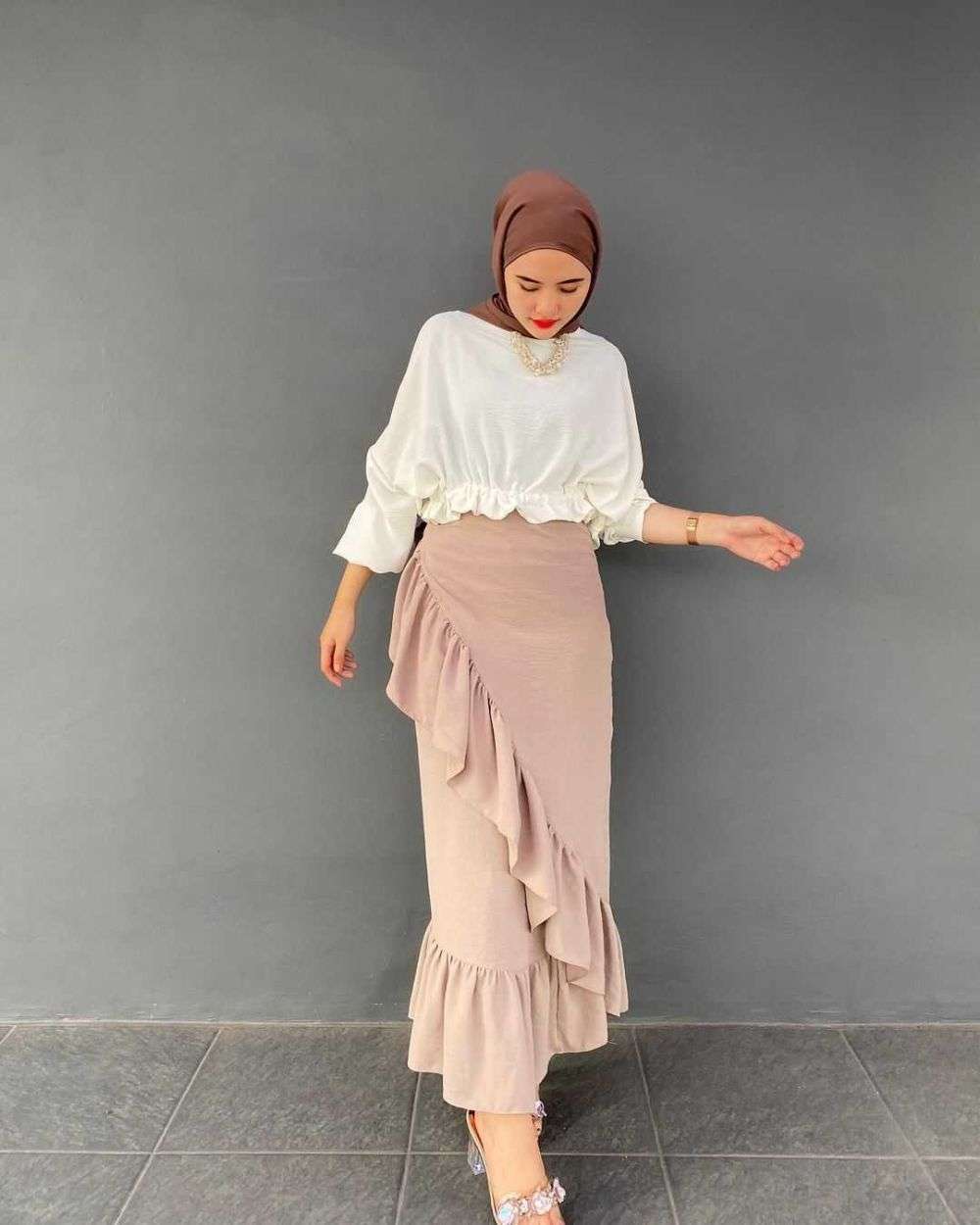 Ide Ootd Hijab Dengan Rok Ala Intan Ghazella Kekinian Da