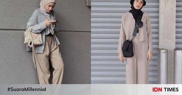 Outfit Hijab Smart Casual Ala Helmi Nursifah