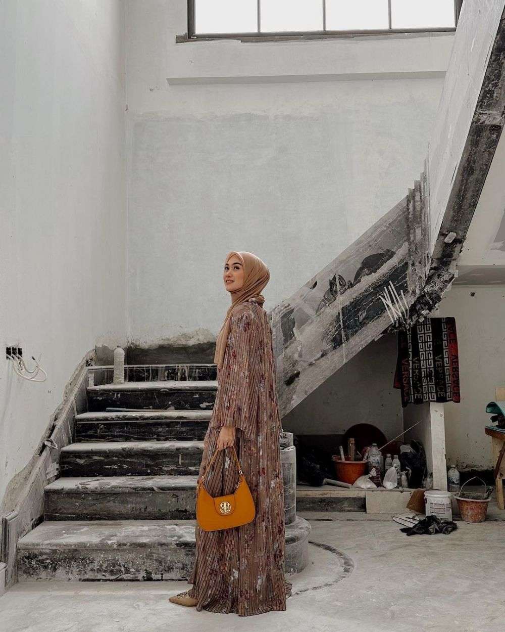 Ootd Hijab Dengan Floral Dress Ala Selebgram