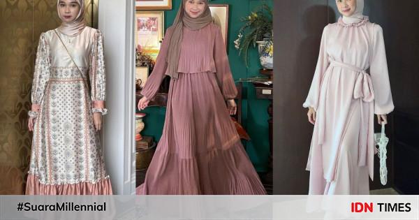 Ide OOTD Dress Kondangan Ala Astri Ratnasari Curi Atensi