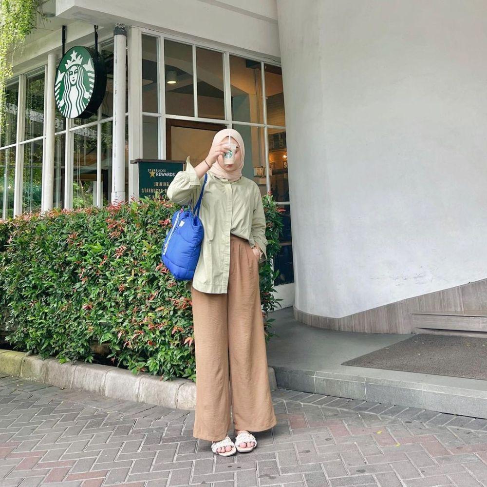 Ootd Hijab Dengan Kemeja Oversize Ala Adzara Afifah