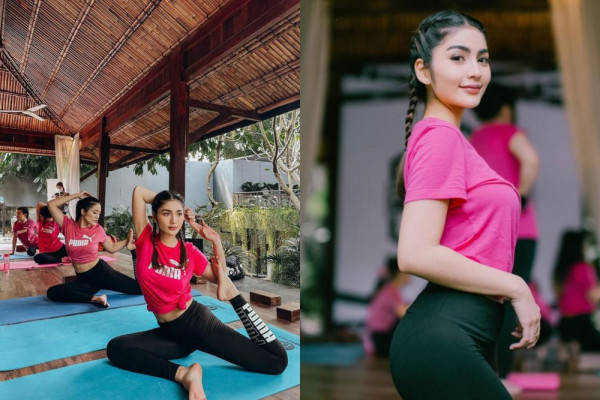 Potret Debi Sagita Saat Olahraga Yoga Makin Body Goals