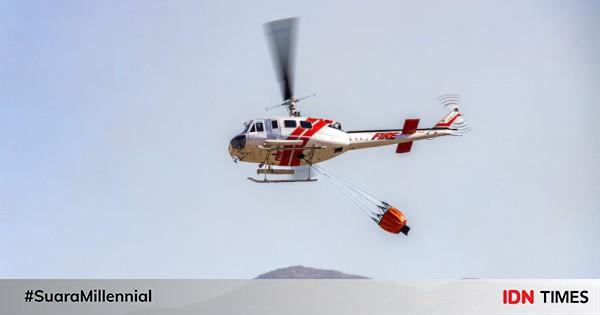 2 Helikopter Damkar California Tabrakan 3 Kru Tewas