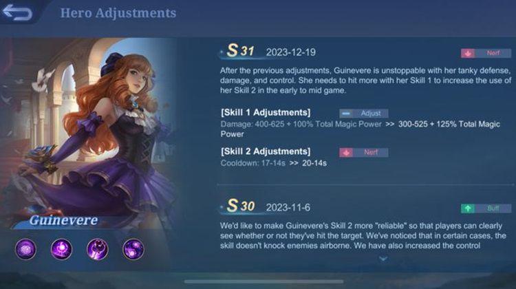 Hero Yang Kena Nerf Di Patch Terbaru Mobile Legends