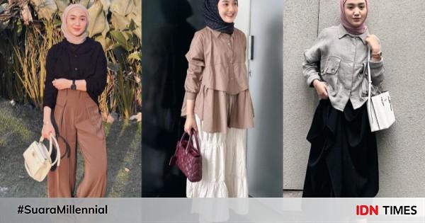 Ide Styling Kemeja Buat Ngantor Ala Thafanya Sabila