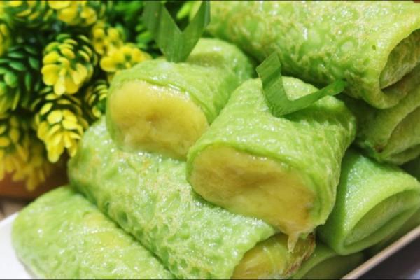 Resep Dadar Gulung Pandan Isi Vla Durian