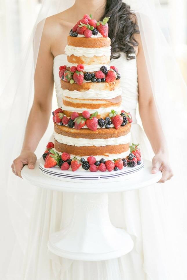 11 Naked Cake Unik Untuk Kue Pernikahan Yang Tak Terlupakan