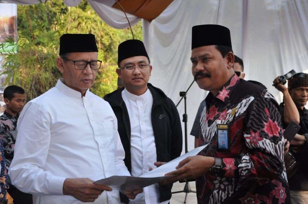 Gubernur Banten Gelar Groundbreaking Pembangunan Masjid Di Destinasi Nda