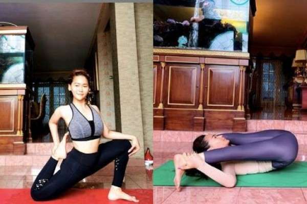 Potret Hits Inul Daratista Saat Yoga Tubuhnya Elastis Banget Nih