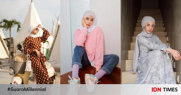 Ide Outfit Hijab Dengan Pasmina Ala Aghnia Punjabi Super Stylish