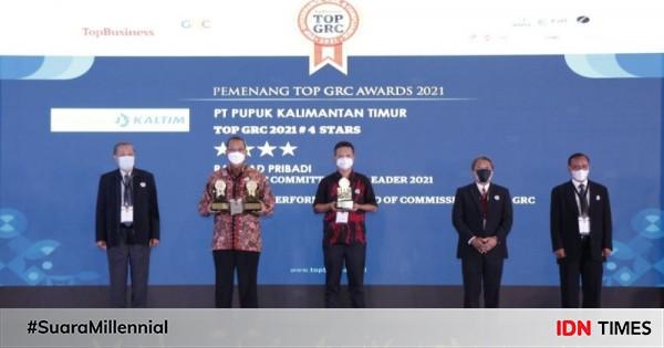 Pupuk Kaltim Sabet 3 Penghargaan TOP GRC Award 2021