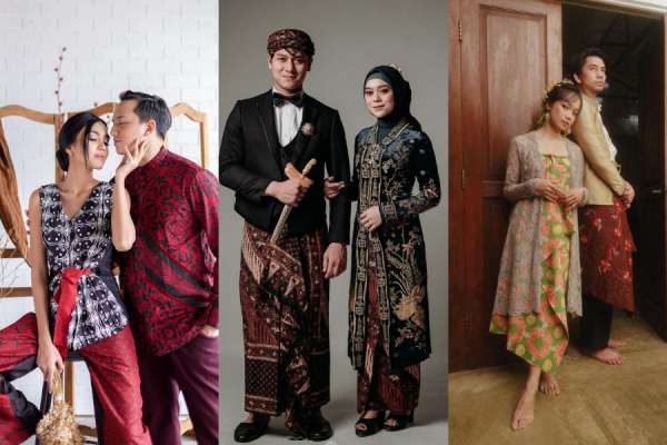 Inspirasi Busana Batik Untuk Foto Prewedding Ala Artis