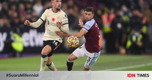 3 Fakta Menarik Di Balik Kekalahan Liverpool Dari West Ham