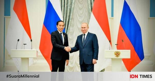 Jokowi Bertemu Presiden Rusia Vladimir Putin Di Moskow