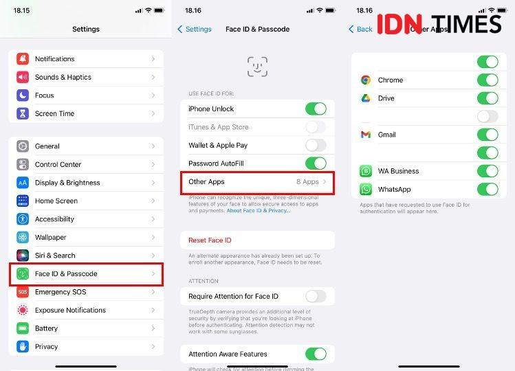 4 Cara Mengunci Aplikasi Di IPhone Bisa Pakai Face ID