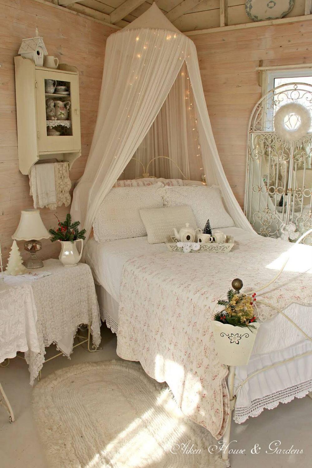 Ide Desain Kamar Tidur Bertema Shabby Chic Berkesan Anggun