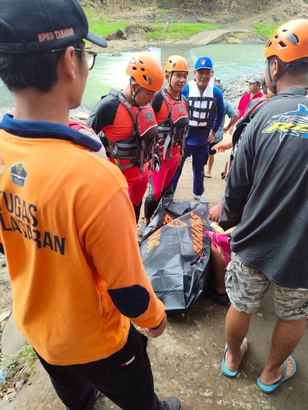 Korban Terseret Saat Mandi Di Sungai Yeh Ho Tabanan