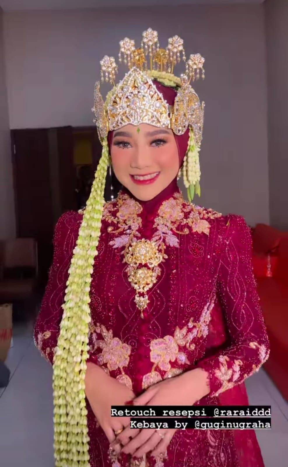 Kebaya Pernikahan Mewah Ira Dahlia Kakak Ipar Lesti Kejora