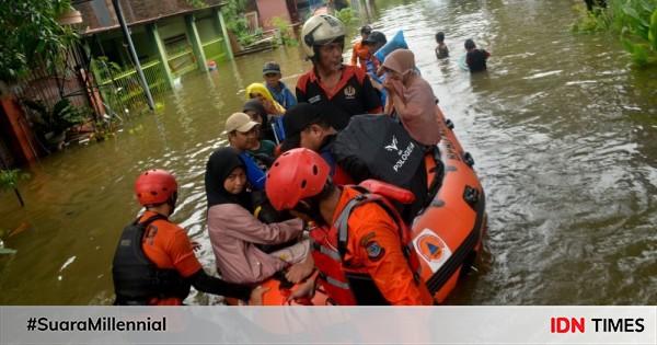 Foto Ribuan Orang Terdampak Banjir Di Makassar