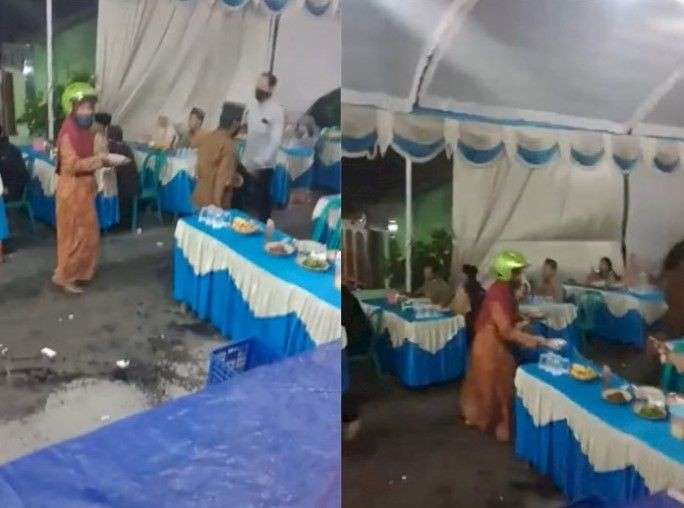 12 Potret Lucu Orang Makan Di Kondangan Gak Mau Rugi