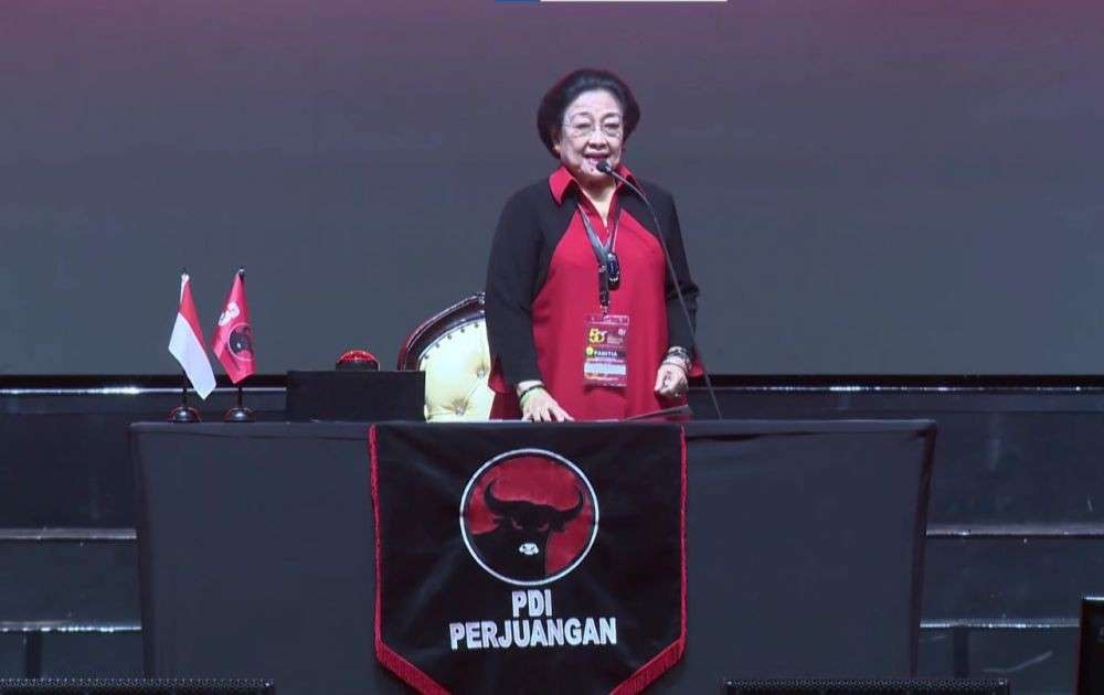 Pidato Lengkap Megawati Di HUT Ke 50 PDI Perjuangan