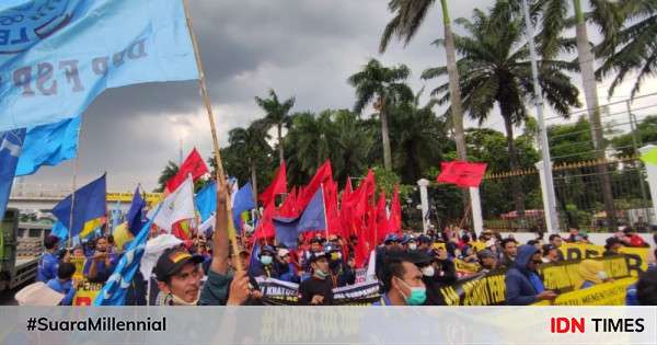 DPR Ketok Perppu Ciptaker Jadi UU Buruh Ancam Mogok Nasional