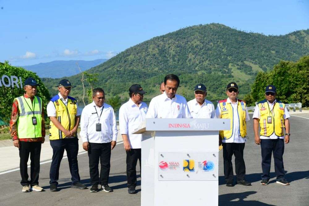 Jokowi Resmikan Jalan Labuan Bajo Golo Mori Ntt