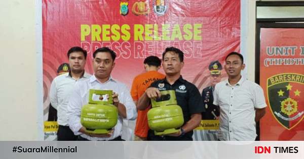 Polisi Tangkap Pencuri Gas Elpiji 3 Kilogram Di Manado