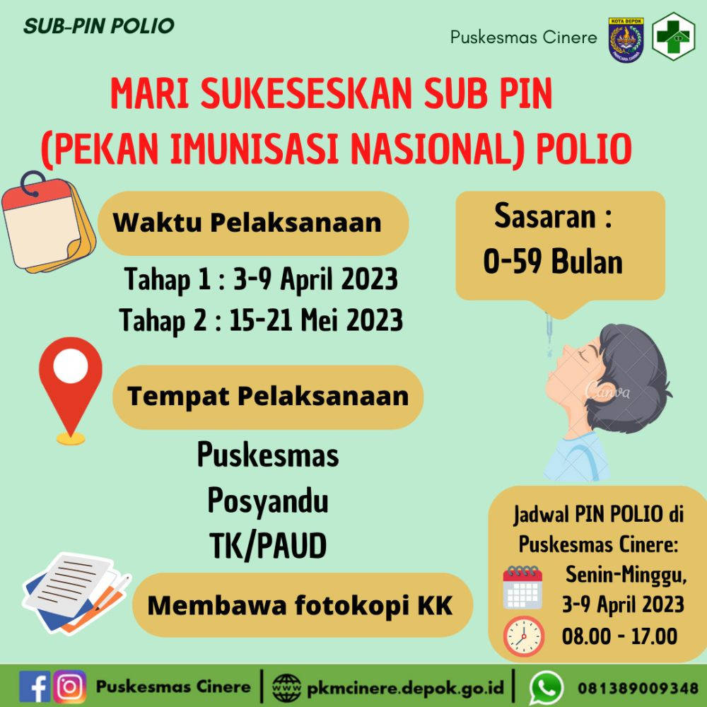 210 974 Balita Di Depok Akan Imunisasi Polio Usai KLB Jabar