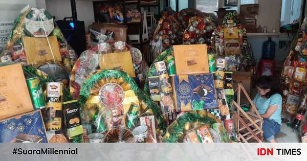 Jelang Lebaran Penjual Parsel Di Makassar Mulai Ramai