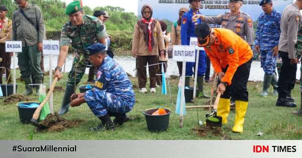 Sekda Garut Hadiri Puncak Penanaman Pohon Mangrove Nasional