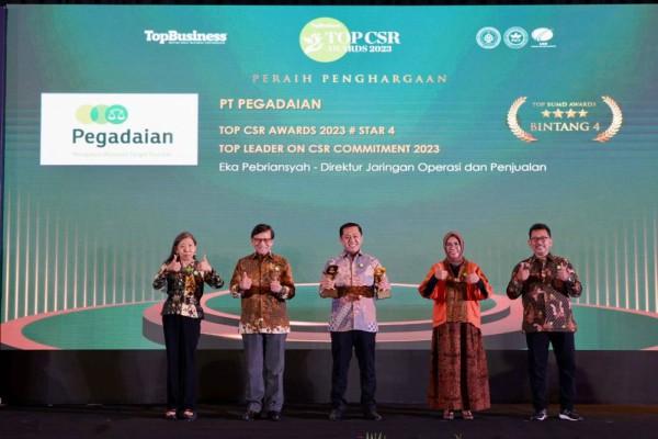 Pegadaian Raih Penghargaan TOP CSR Awards 2023