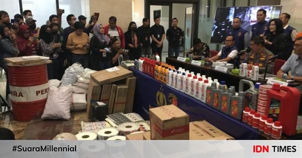 Polri Bongkar Produksi Oli Palsu Omset Rp M Per Bulan