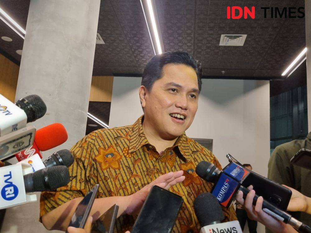 Ditanya Soal Cawapres Erick Tegak Lurus Dengan Jokowi