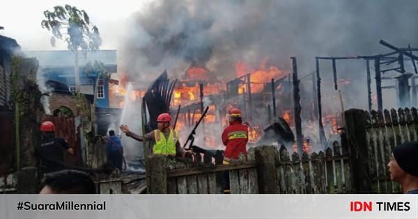 Empat Rumah Di Balikpapan Hangus Terbakar Satu Orang Tewas