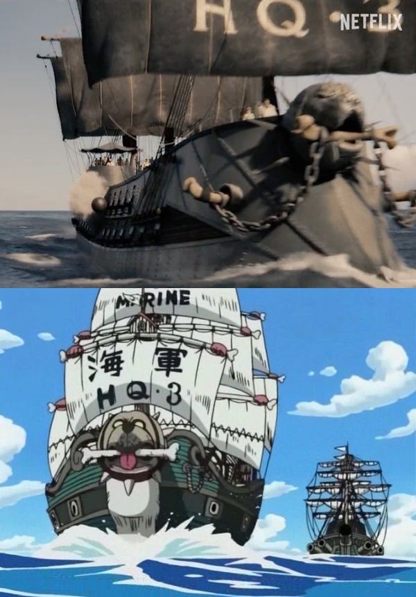 Perbandingan Kapal Bajak Laut One Piece Live Action Vs Anime 120120