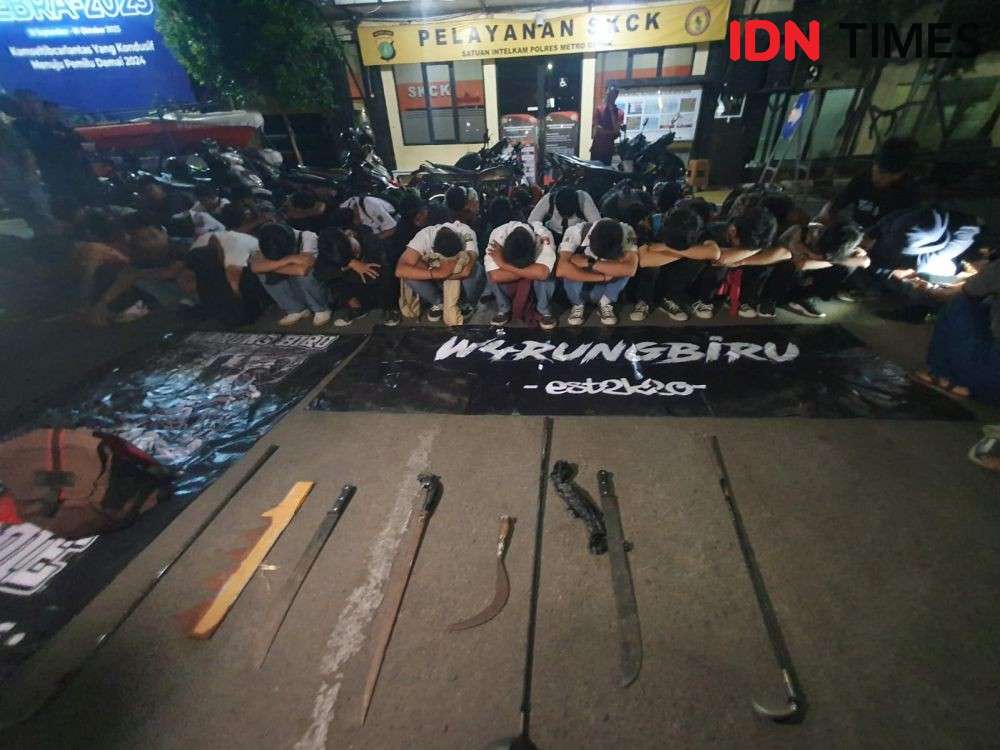 Puluhan Pelajar Asal Depok Dan Bogor Tertangkap Saat Tawuran