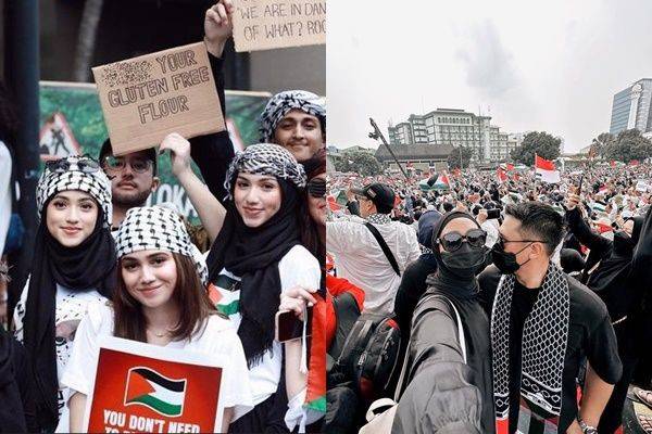 Potret Artis Indonesia Yang Ikut Aksi Bela Palestina