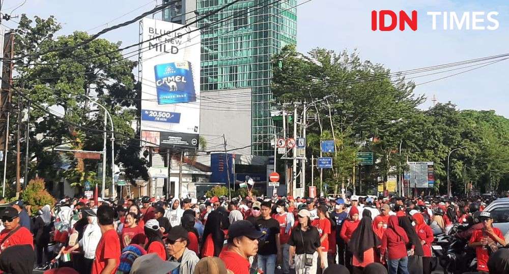 Ganjar Takjub Ribuan Warga Makassar Hadiri Jalan Sehat