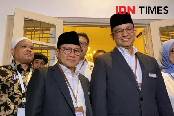 Anies Baswedan Dan Cak Imin Kompak Kenakan Jas Hitam