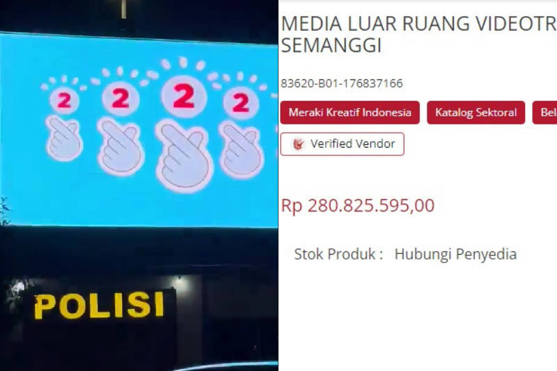 Viral Iklan Kampanye Prabowo Gibran Tayang Di Videotron Pos