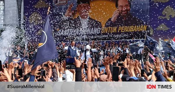 Surya Paloh Dan Jusuf Kalla Hadiri Kampanye Anies Di Bandung