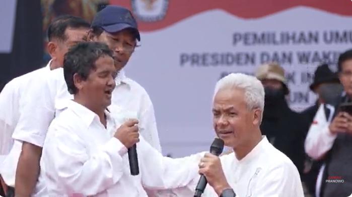 Potret Ganjar Pranowo Selama Kampanye Akbar Di Balikpapan