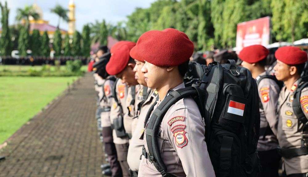 Polres Lahat Kerahkan Anggota Jaga PSU Di Kantor KPU