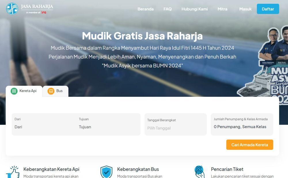 Cara Daftar Mudik Gratis Jasa Raharja 2024 Ini Syaratnya