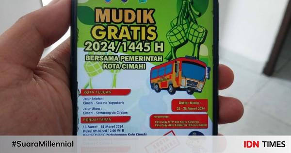 Dishub Cimahi Buka Program Mudik Gratis Simak Syaratnya